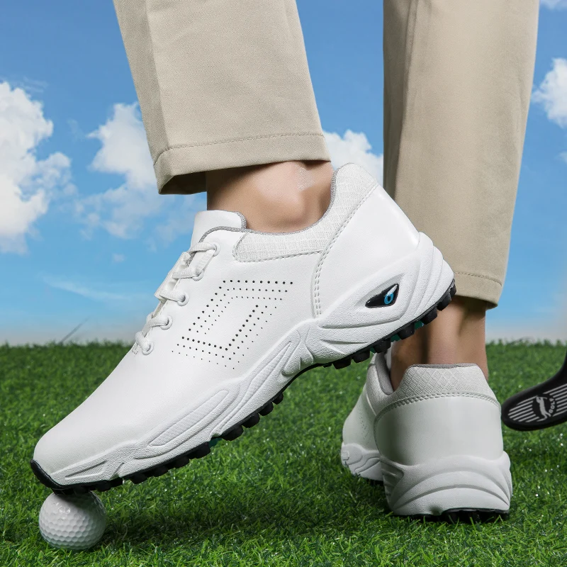 Men's Golf Shoe Outdoor Lightweight Golf Shoe Golf Player Classic Men's Comfort Training Shoe Size 40-46