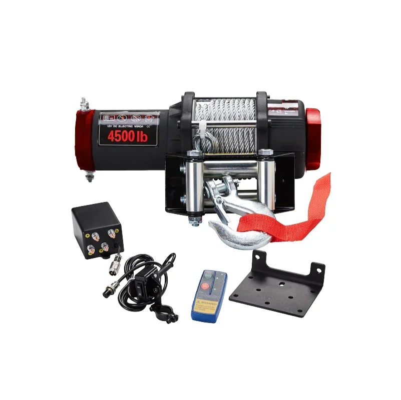 

TOMAC Professional 12V 4500lbs Steel Rope other electric car Winches