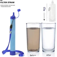 1-10 ชิ้นเครื่องกรองน้ำฉุกเฉินแบบพกพาสำหรับการผจญภัยกลางแจ้งการเดินทางอุปกรณ์เอาตัวรอดกรองสำหรับตั้งแคมป์เดินป่า 5