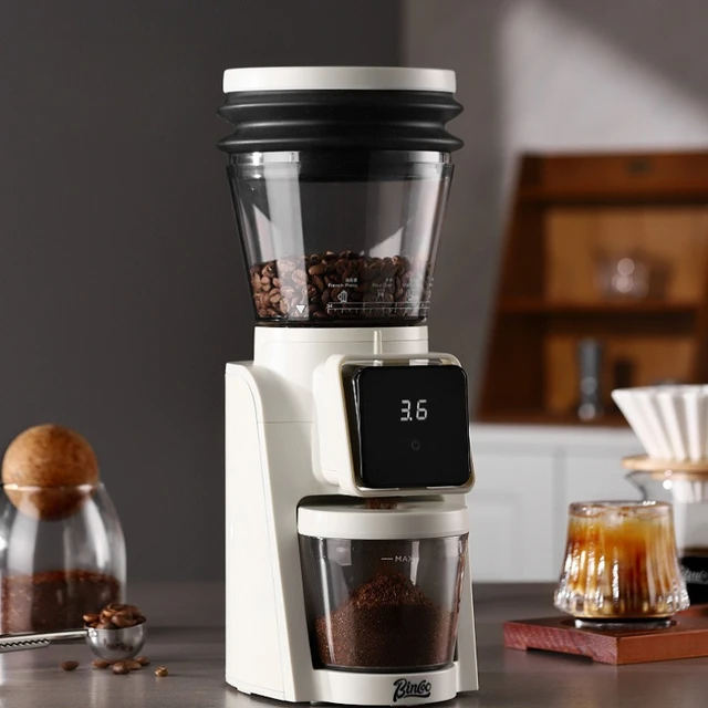Electric Coffee Bean Grinder with Adjustable Grinding Coarseness Fully Automatic Coffee Bean Grinder Home Coffee Bean Grinder 1