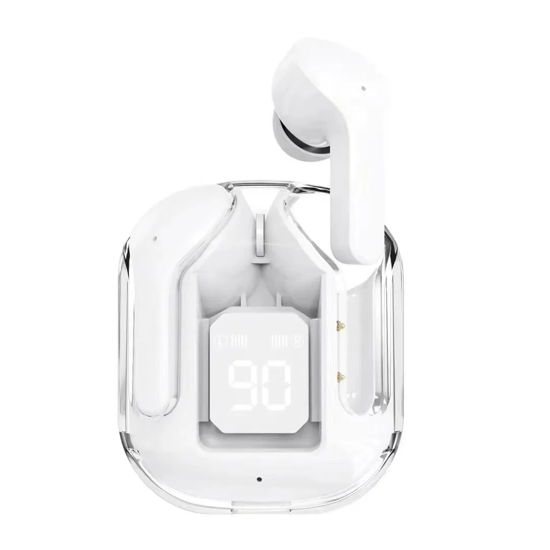 Top Level LED TWS Transparent Wireless Bluetooth Headset HIFI Sound Quality Bluetooth 5.0 Headphones For Xiaomi Huawei iphone
