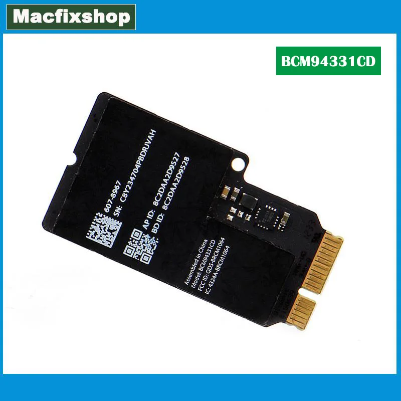 Laptop Muslimex Mini Pci Wifi Card 607-8967 4.0 Per Imac 21 "A1418 27" A1419 2.4G 5Ghz Bluetooth Bt Wifi Wireless Card 2012