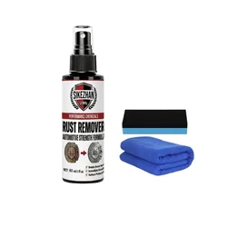 Advanced Rust & Iron Dust Remover Spray Kit for Wheels & Metal Surfaces with Cleaning Sponge & Towel (60ml)