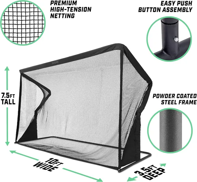 Elite Golf Practice Net with Steel Frame - Choose 10' or 7' Size 3