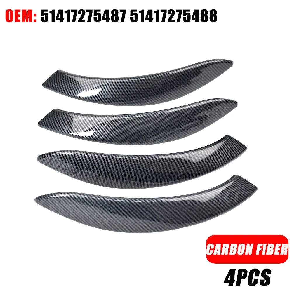 Voiture Poignée De Porte Intérieure En Fiber De Carbone De Voiture