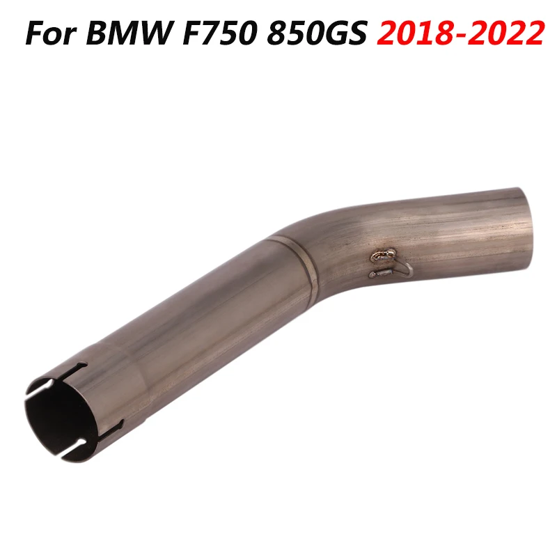 

Slip On Motorcycle Middle Connect Tube Mid Link Pipe Titanium Alloy Exhaust System For BMW F750 850GS 2018-2022