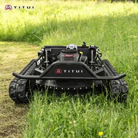 Personalized Customized Ce Epa All Terrain Lawn Mowing Robot With Rubber Tracks And Multi Functional Remote Control