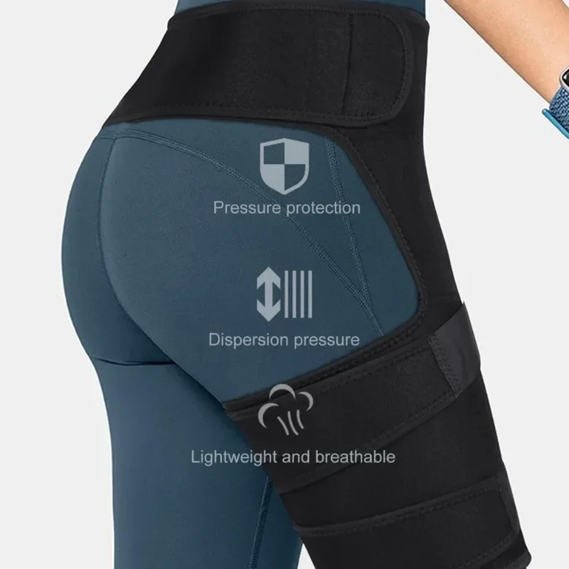 Sciatica Nerve Pain Relief Thigh Compression Brace for Hip Joints Arthritis Groin Wrap Brace Protector Belt Legwarmers New 3