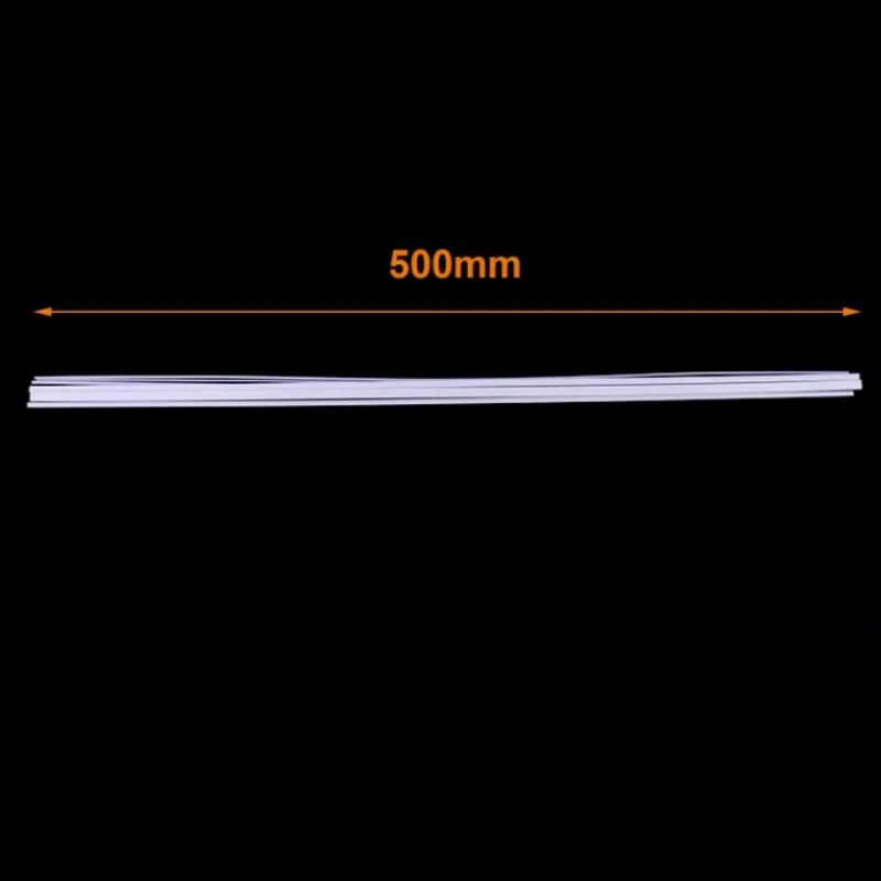 Plastic Tube 5/10pcs White ABS Square Plastic Pipe Tube Hollow Pipe for DIY Architecture and Building OD 2/3/4/5/6/8/10mm X Length 500mm