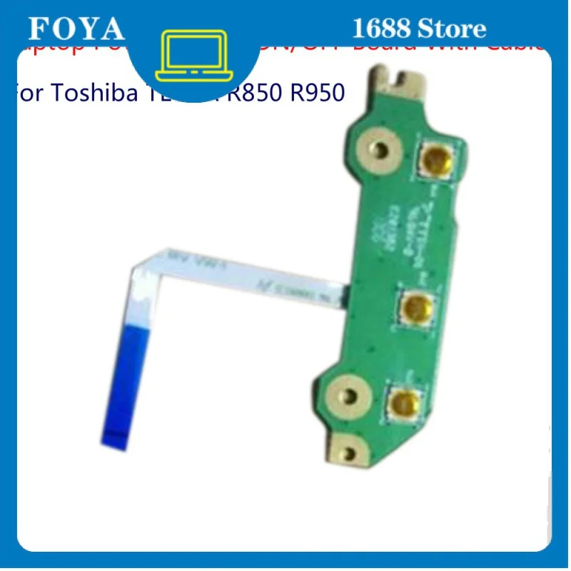 

1pcs Laptop Power Button ON/OFF Board With Cable For Toshiba TECRA R850 R950