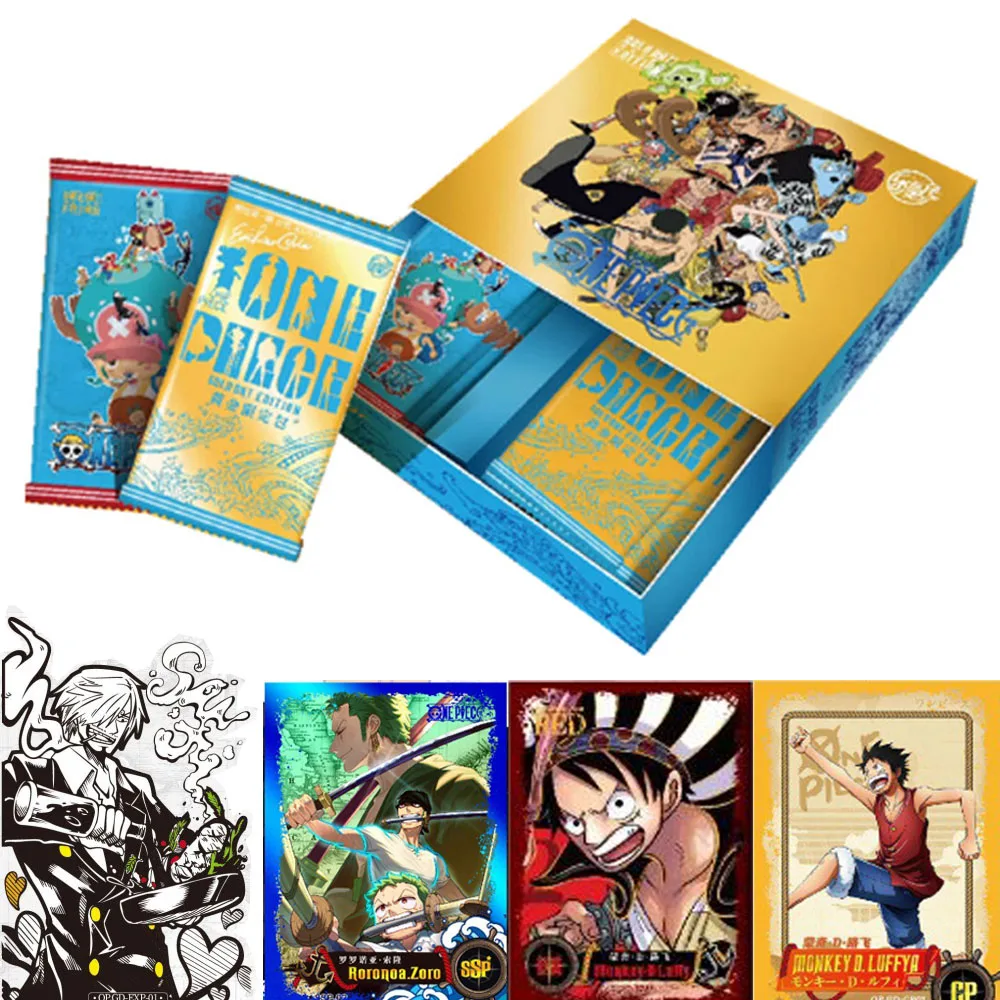 

Genuine One Piece Series Cards Anime Character Luffy Zoro Rare and Limited SSR Collection Flash Card Board Game Battle Toy Gift