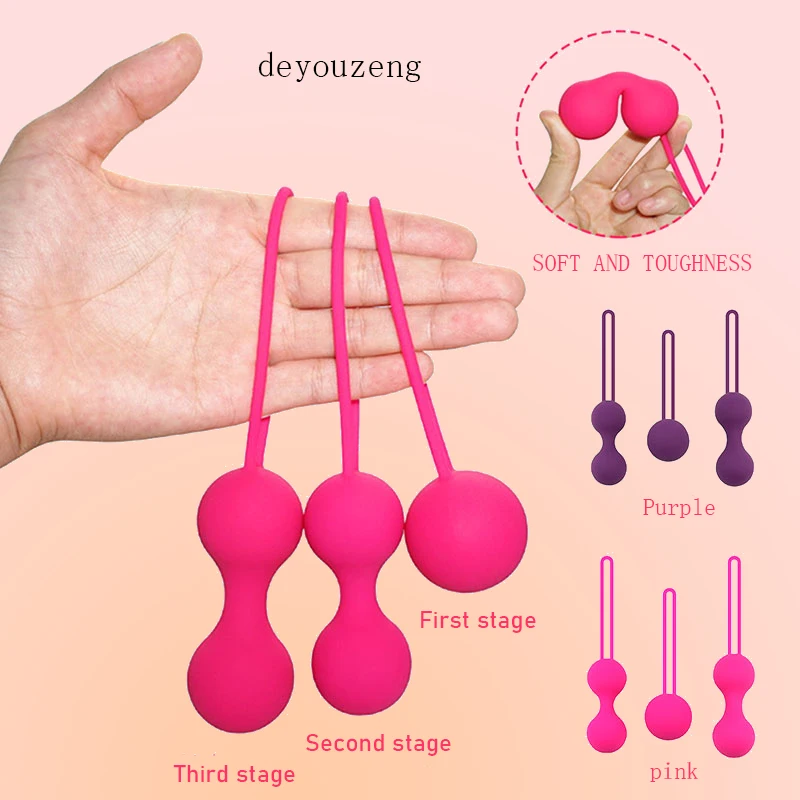 1Set Of Silicone Vaginal Massager, Kegel Vaginal Training Ball, Can Be Used For Tightening-Adult female Sex Toy