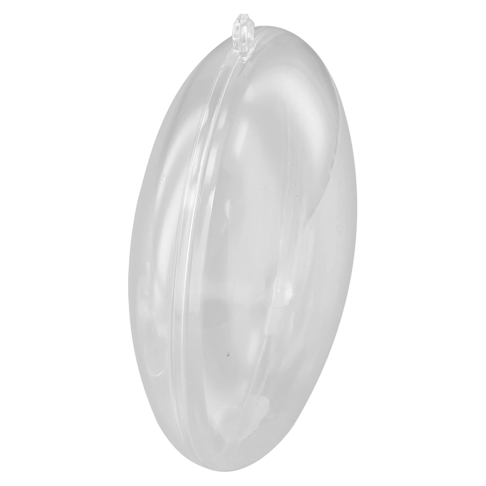 10pcs Transparent Flat Ball Plastic Clear Baubles Open Ball Candy Gifts Box 8/9cm Home Decor For Wedding Christmas Decoration