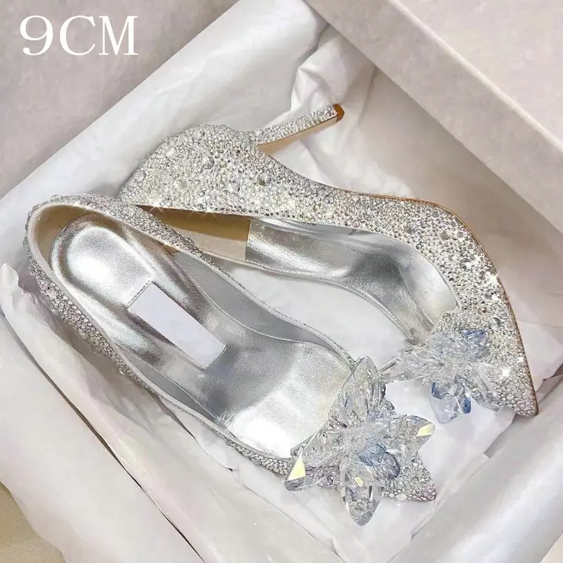 White 9CM Heel