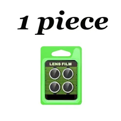 Full Coverage 3D Camera Protector with Metal Ring and Glass Cover, 1/2 Pack (1 PCS)