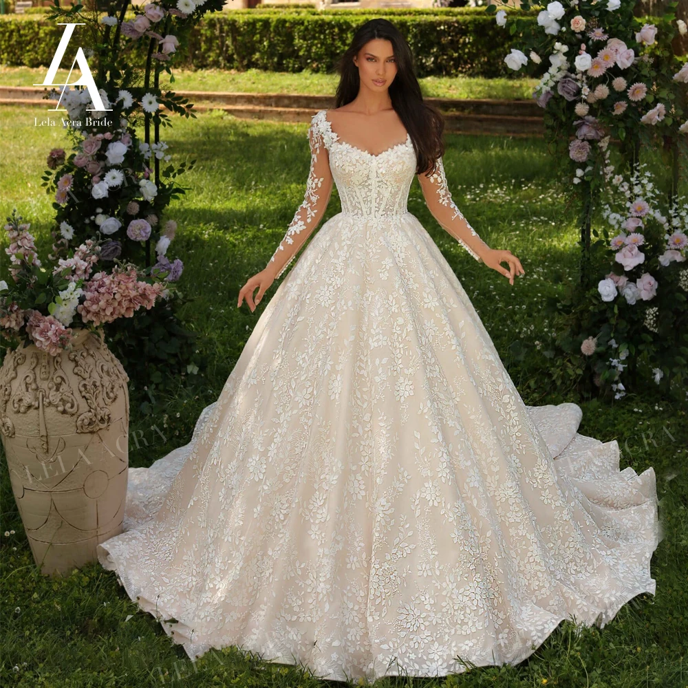 Vestidos Para Boda Civil Vestido De Novia De Encaje Manga Larga