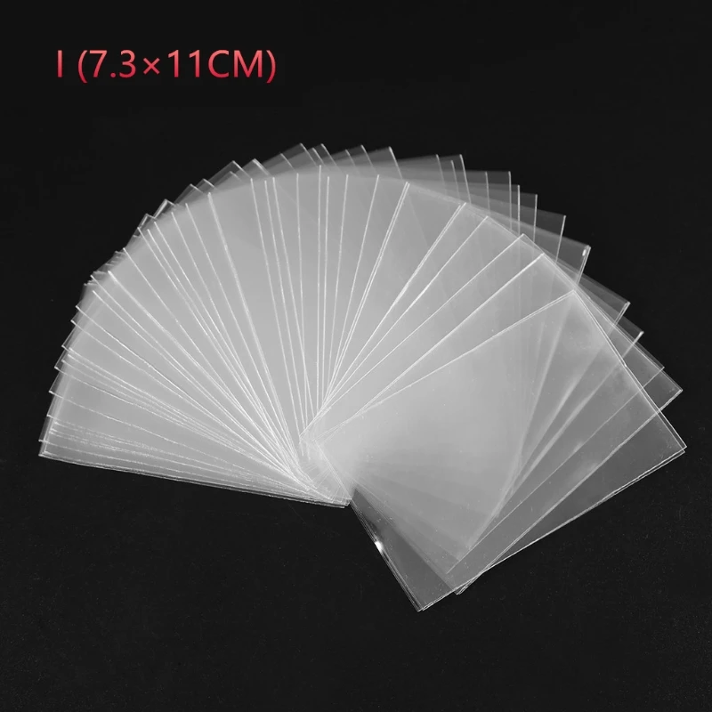 

F1FD 100Pcs/set Protective Card Protector Transparent Cards Holders Tarot Card Sleeve