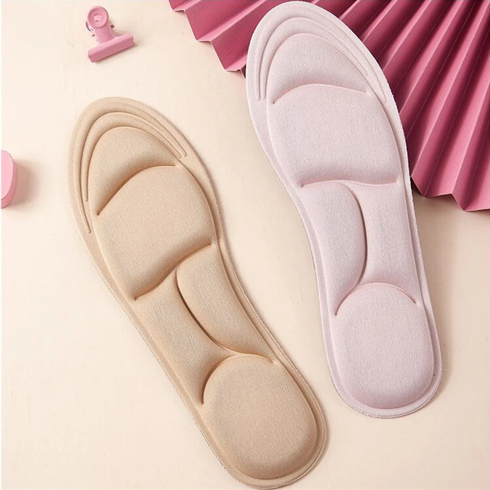 5D Memory Foam Shock Absorbant Sports Insoles Sneaker Women Men Flat Feet Arch Support Massage Plantar Fasciitis, shoe insoles, orthopedic insoles