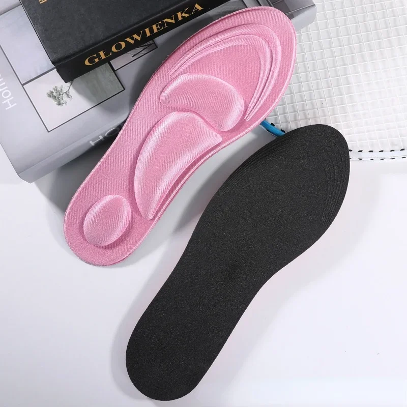 4D Memory Foam Shoes Insole Breathable Pain Relief Massage Fasciitis Cushioning Insoles Feet Arch Support Sports Pads Women Men