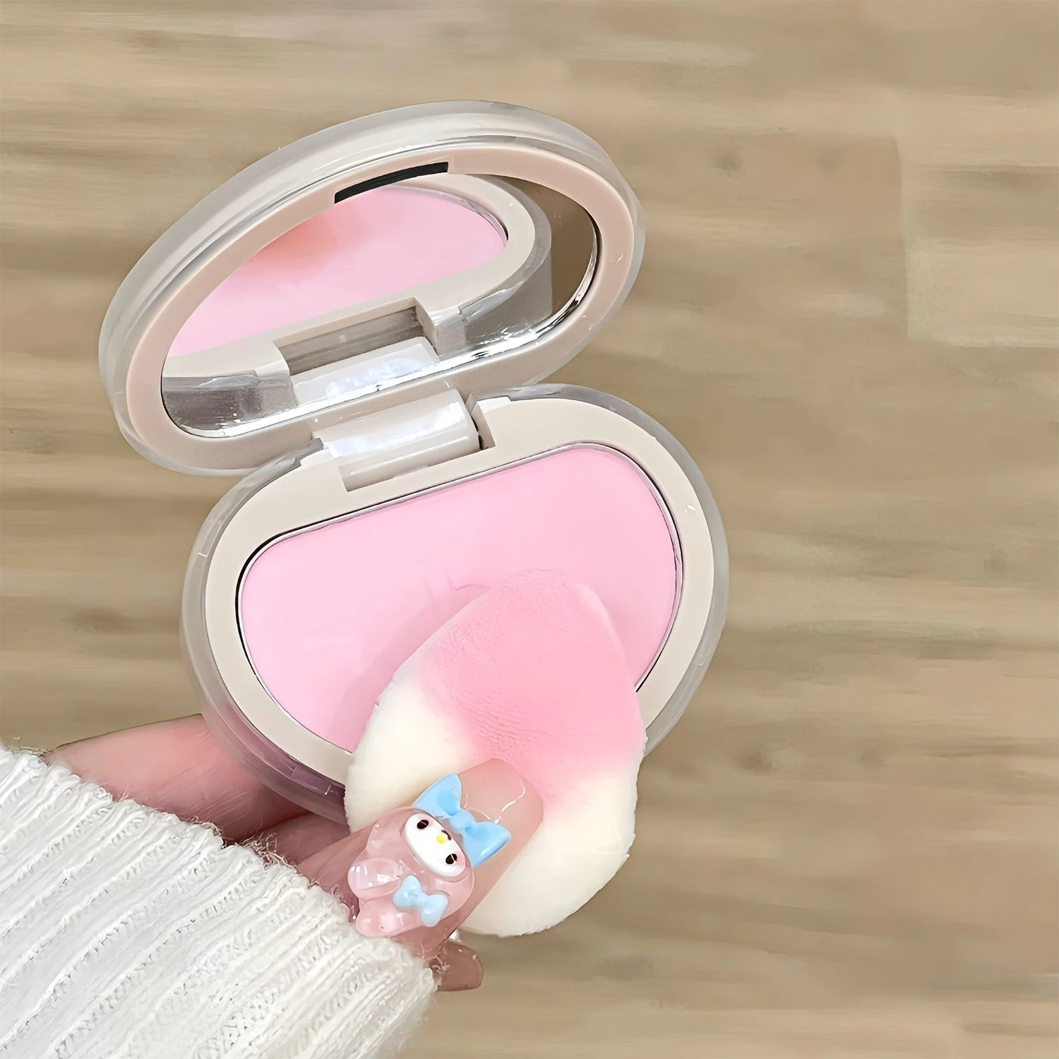 Mini Velvet Makeup Applicator Powder Puff Set for Concealer Cream