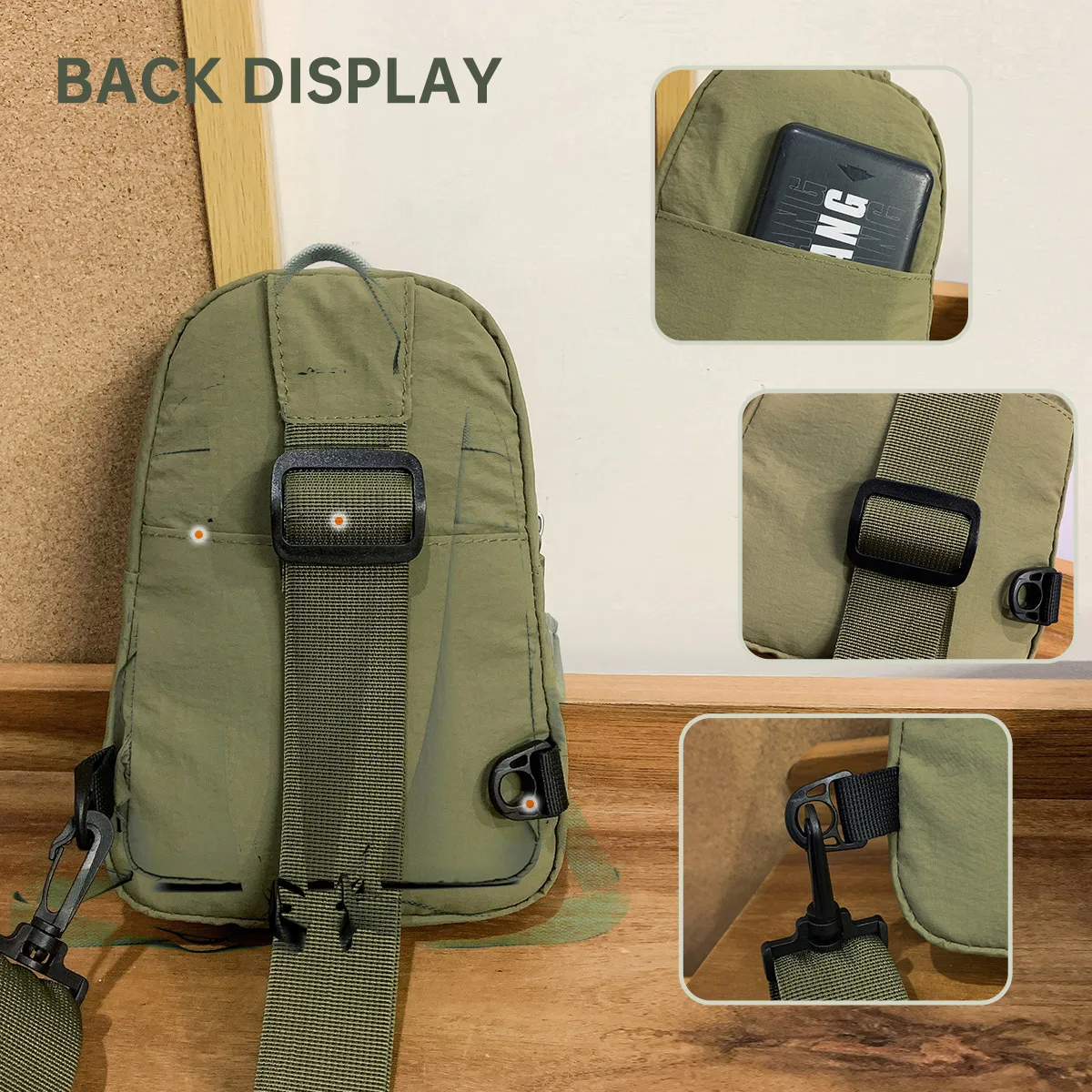Breast Bag Women's New Waterproof Large Capacity Backpack Multi-Functional Casual Oxford Cloth Crossbody Bag