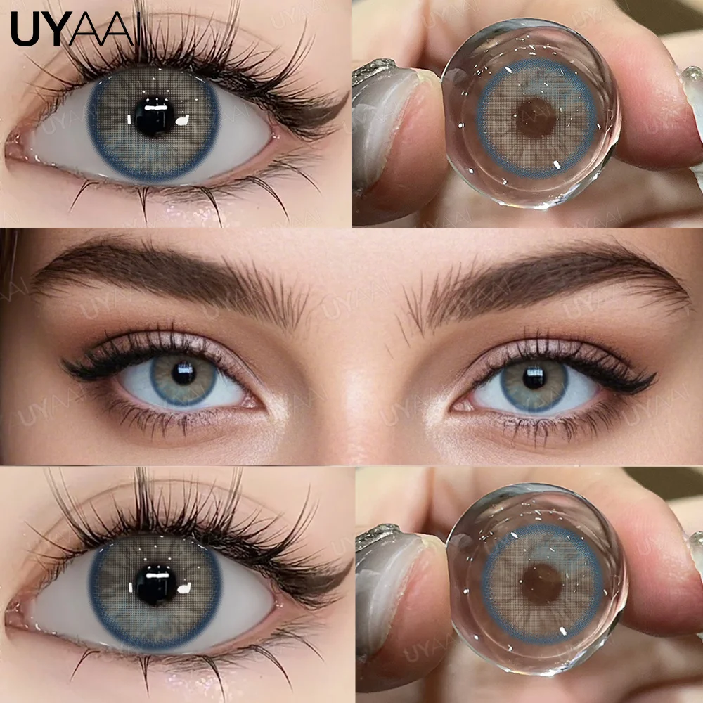 Vibrant Blue & Green Yearly Colored Contact Lenses - Fashion Soft Lens Duo