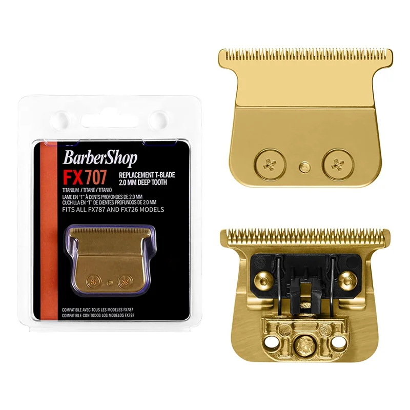 

Replacement Blades for BaBylissPRO FX787 & FX726 Trimmers, FX707 Replacement Blades Gold