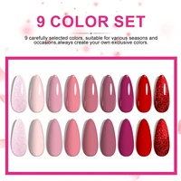 9pc Nail Gel Polish Set DIY Nail Art Design All For Decoration Soak Off UV Gel Long Lasting Manicure Painting Gel Kit 2