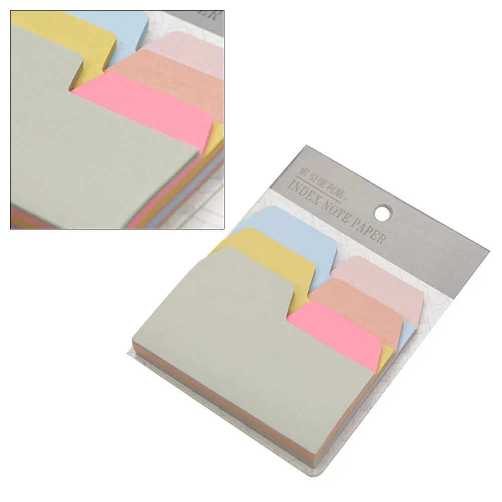 

6-Color Index Note Papers Stickers Sticky Notes Memo Pads 90 Pieces Divider Sticky Notes for School Office Supplies Stationery