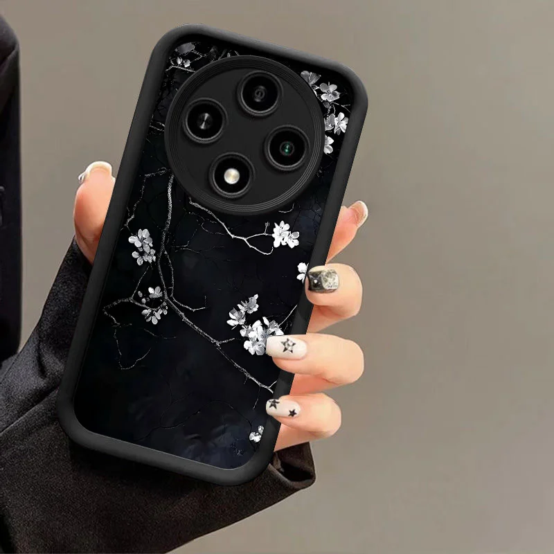 Elegant Cherry Blossom Floral Pattern Soft Phone Case Cover