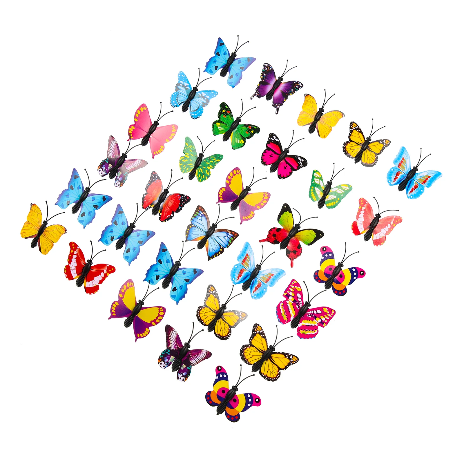 30 Pcs Butterfly Pushpin Butterflies Pushpins Cute Photo Wall Thumb Tacks Office Supplies Metal Colorful Decorative