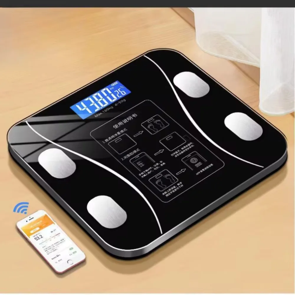 Multi-functional Human Electronic Scale Home Weight Scale Professional Fat Smart Bluetooth Measurement Height Weight body fat scale