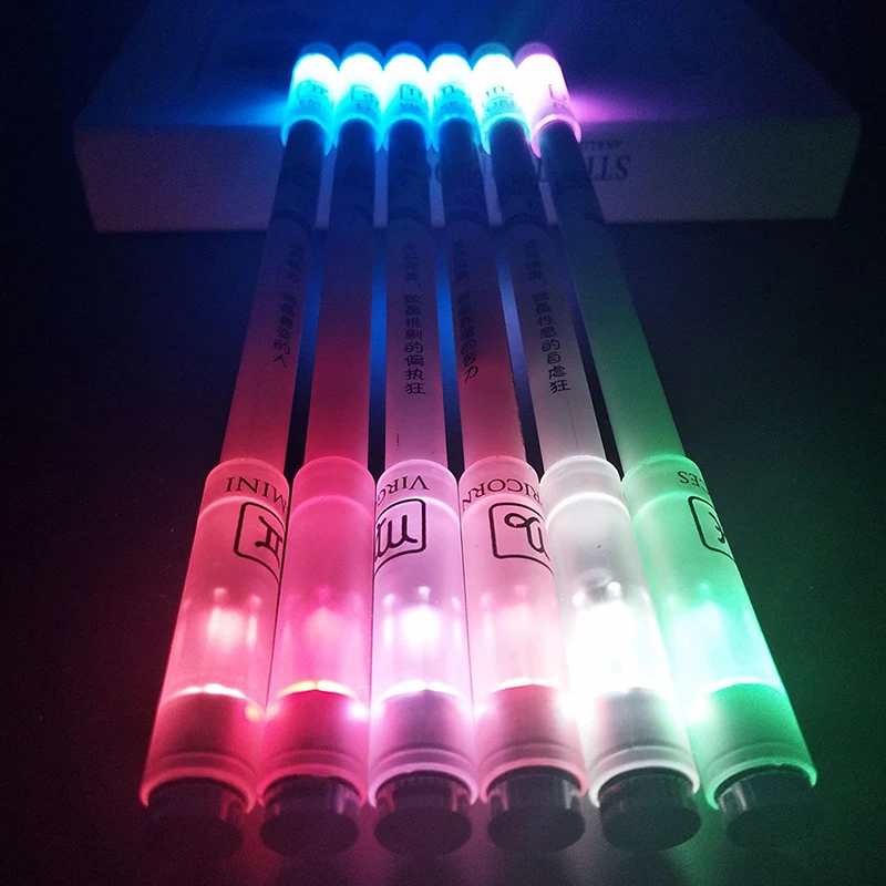 

1pc Pen Spinning Mod Rotating Gaming Ballpoint Luminous Pen Anime For Beginner Rotating New