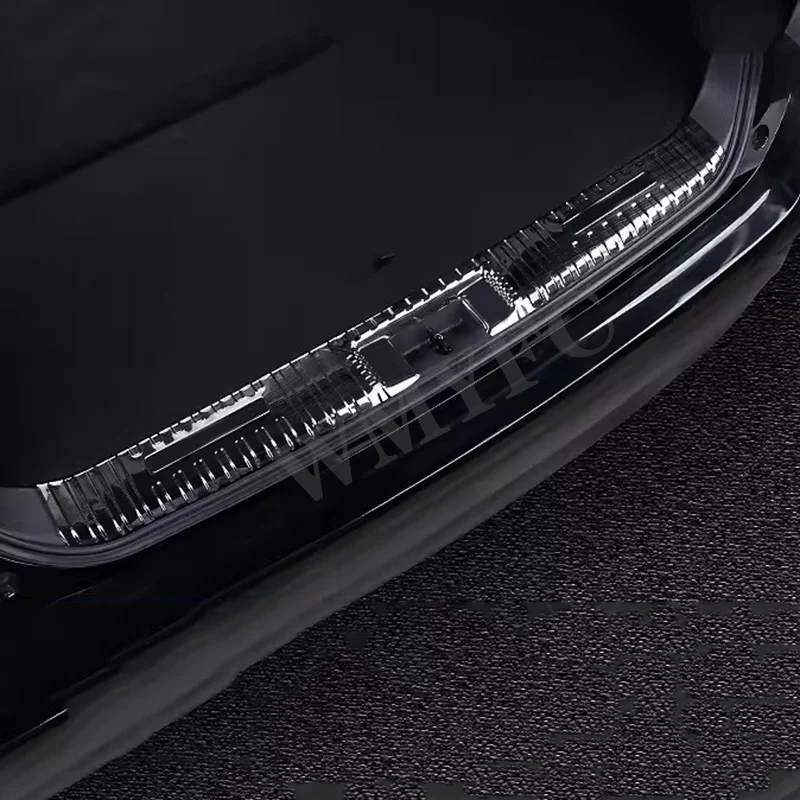 

Car Inside Rear Bumper Trim Stainless Steel Scuff Sill Trunk Plate Pedal Molding For Toyota Highlander XSE 2021 2022 2023 2024