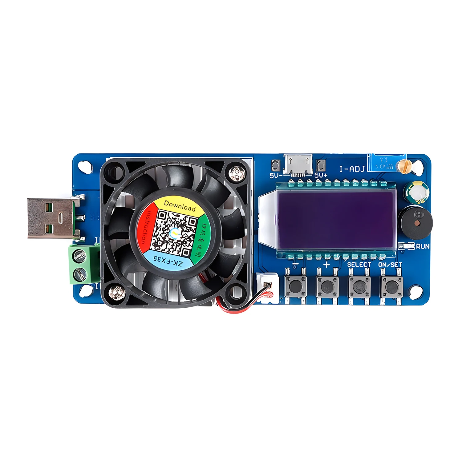 FX25/FX35 Battery Capacity Tester 4/5A Constant Current Electronic Load 25W/35W USB Digital LED Power Tester Adjustable Resistor 3