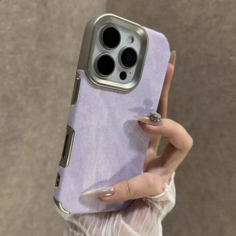 Cowboy Fabric Retro Vintage Phone Case - Soft Bumper Armor Jeans Cover
