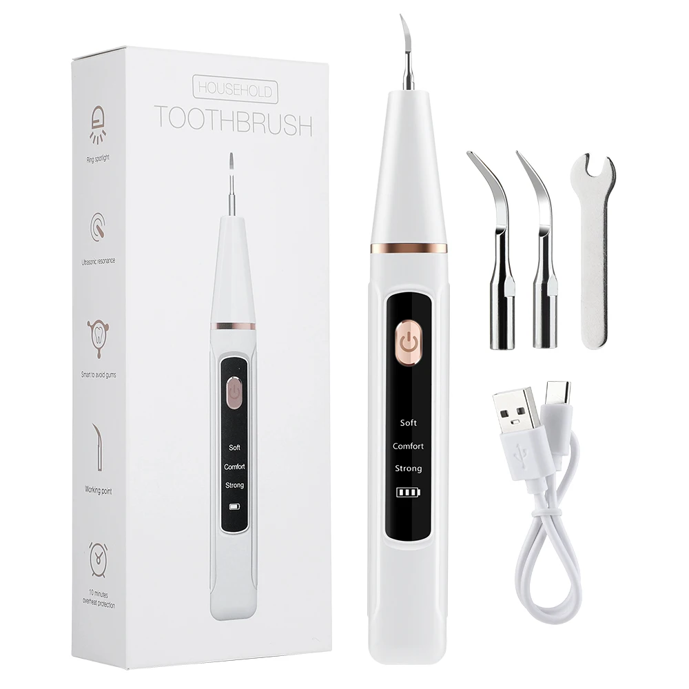Dental Scaler For Teeth Tartar Remover Electric Teeth Cleaner Tooth Calculus Pla