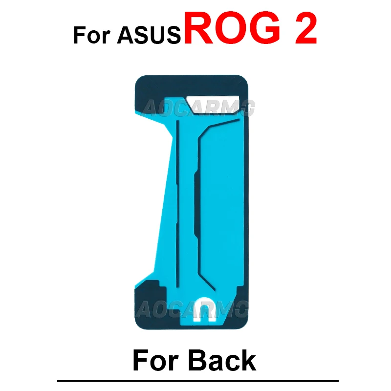 Autocollant arrière adhésif pour ASUS ROG Phone 5, 5S Pro, 2, 3, ZS673KS, Rog5, ROG3, ZS660KL, ruban adhésif