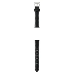 Premium Leather Band Strap, Multiple Size Options, - 18mm (1 Black)