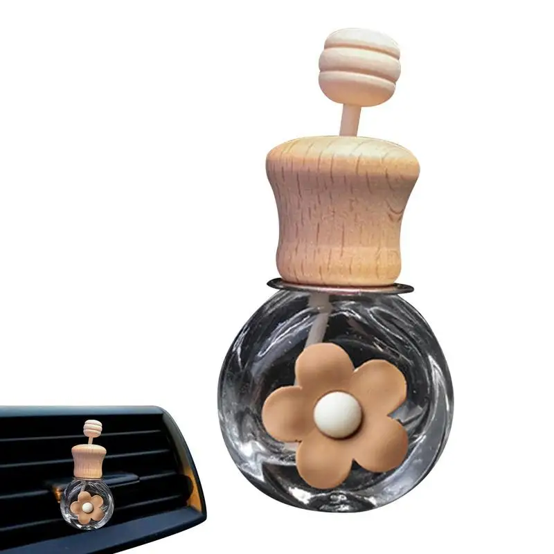 

Car Fragrance Empty Glass Bottle Cartoon Air Freshener Bottle Perfume Clip Air Vent Outlet Aromatherapy Essential Oils Diffuser