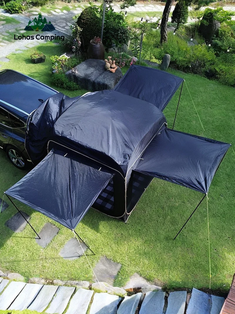 Lohascamping Car box docking tent SUV Car Rear Tent 5-8 person Camping Travel Mounted Tent Travel Trunk camping tent car rear tent