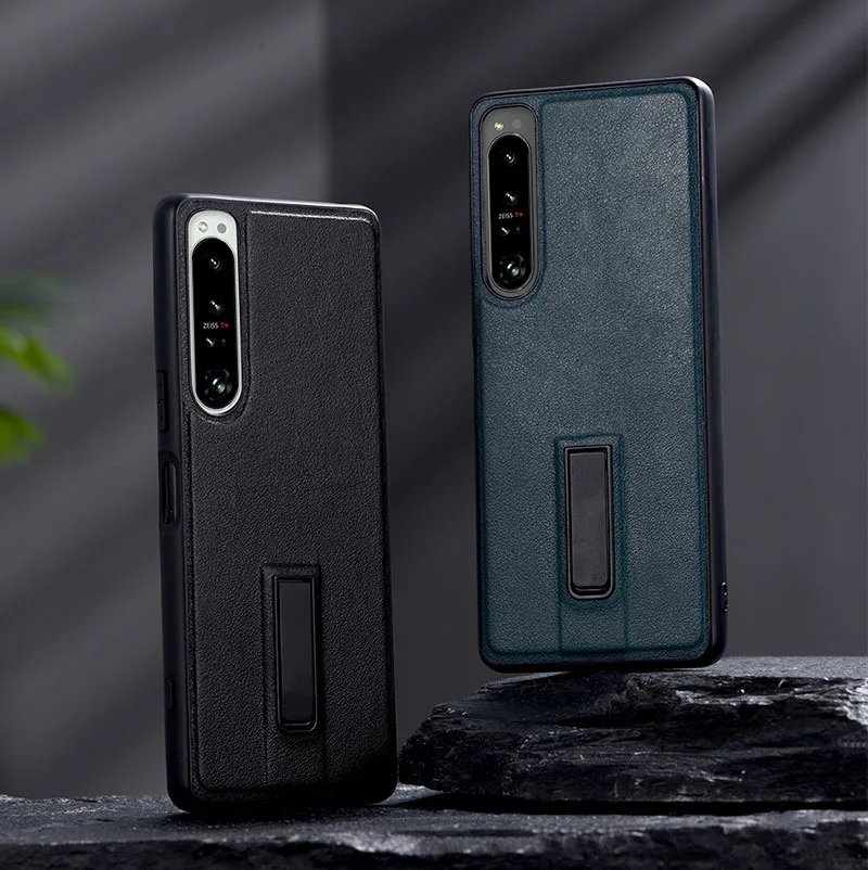 Case for Xperia 1 5 10 IV V VII Premium PU Leather Shockproof Bracket Cover For Sony Xperia 1 II III 5 Coque Funda — view 3