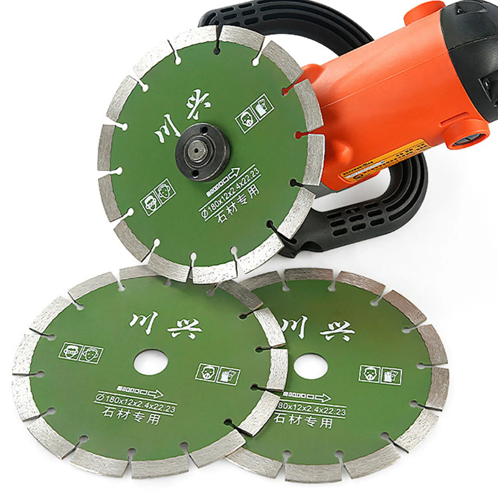 

180mm Dry Diamond Saw Blade Grooving Cutting Tools Stone Granite Concrete Wall Cutting Disc Slotting Pad