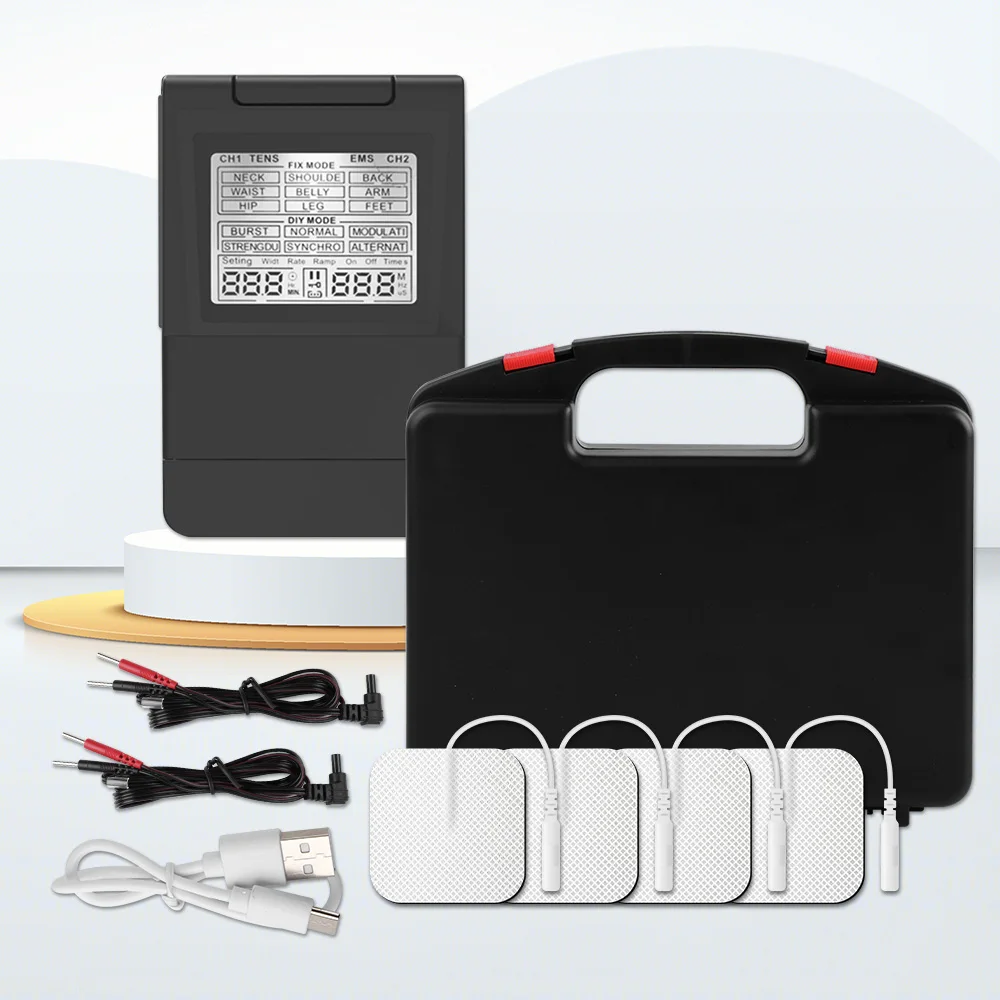 Tens Ems Combination Tens Unit Stimolatore Muscolare Tens Fisioterapia Pulse Full Body Massager Machine Dispositivo Per La Cura Della Salute Del Corpo