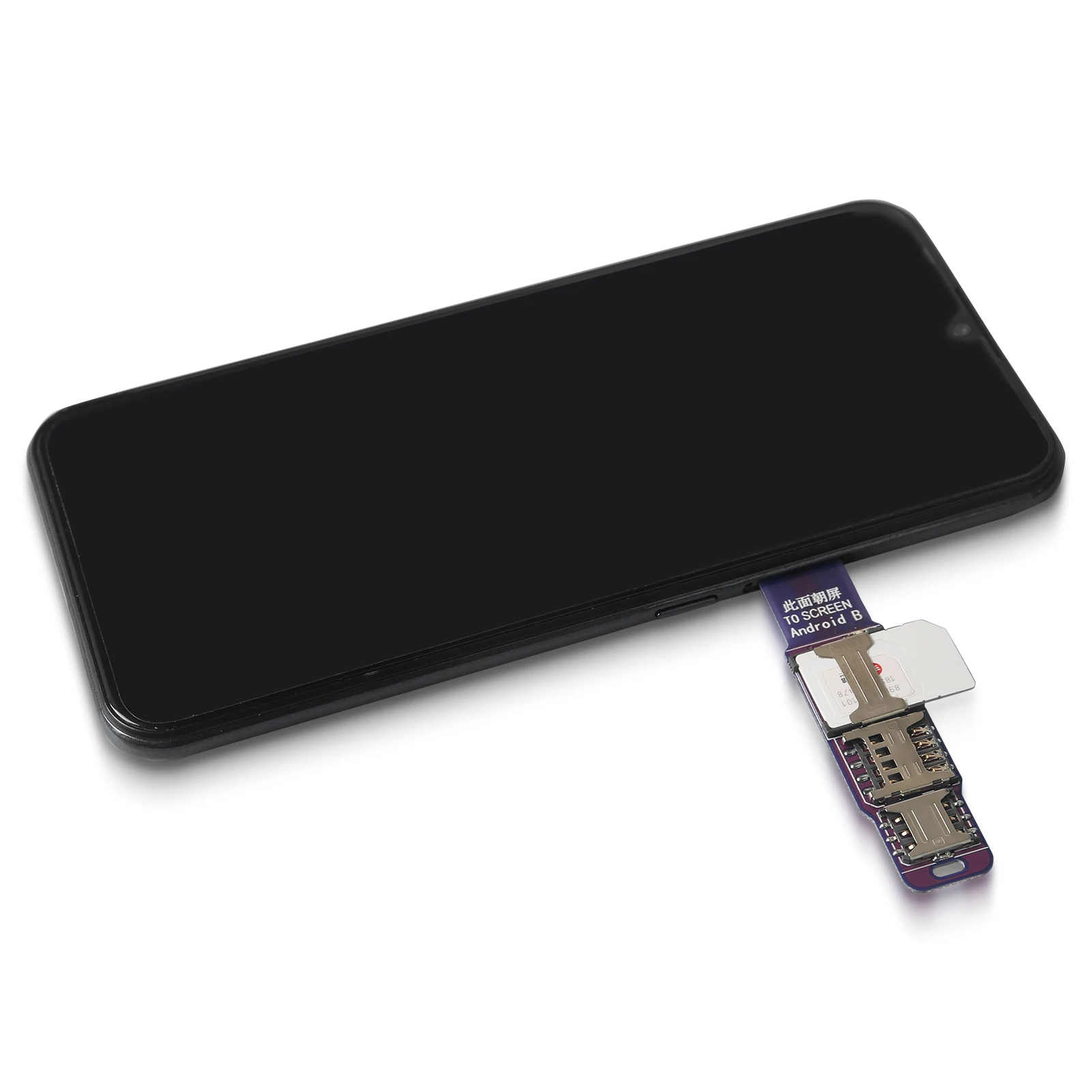 3-in-1 Cell Phone IC Card Activation Tool Micro SIM Card Converter Sim Adapter External Slot Extender
