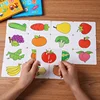 Baby Puzzle Toys for Children Animals Fruit Truck Graph Card Matching Games Montessori Toys for Kids 1 2 3 Years Old Boys Girls 3