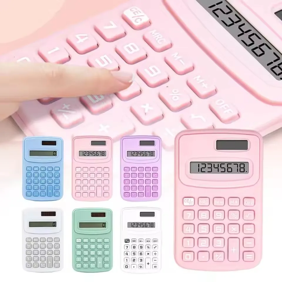 Compact Solar Scientific Calculator with Large Display - Portable & Cute Design