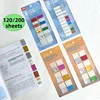 120/200 Sheet Stickers 8/10 Color Clear Transparent Laser Index Tabs Flags Sticky Note Stationery School Office Supplies 1