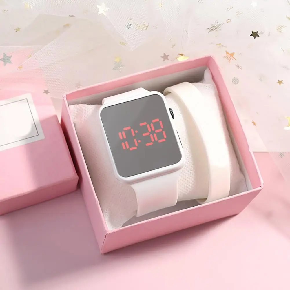 High-Precision ABS LED Stylish Digital Watch Child Wrist Clock Decor for School