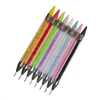 1PC Dual Heads Acrylic Metal Dotting Wax Pen Rhinestones Gem Picker Crystal Picking Nail Art Studs Dotter DIY Point Drill Tools 1